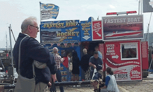 Scarborough speed boat prices £5 a ride