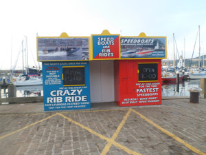 Scarborough boat tours booking kiosks