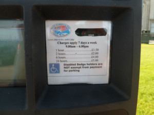 WhitCar Parking Charges